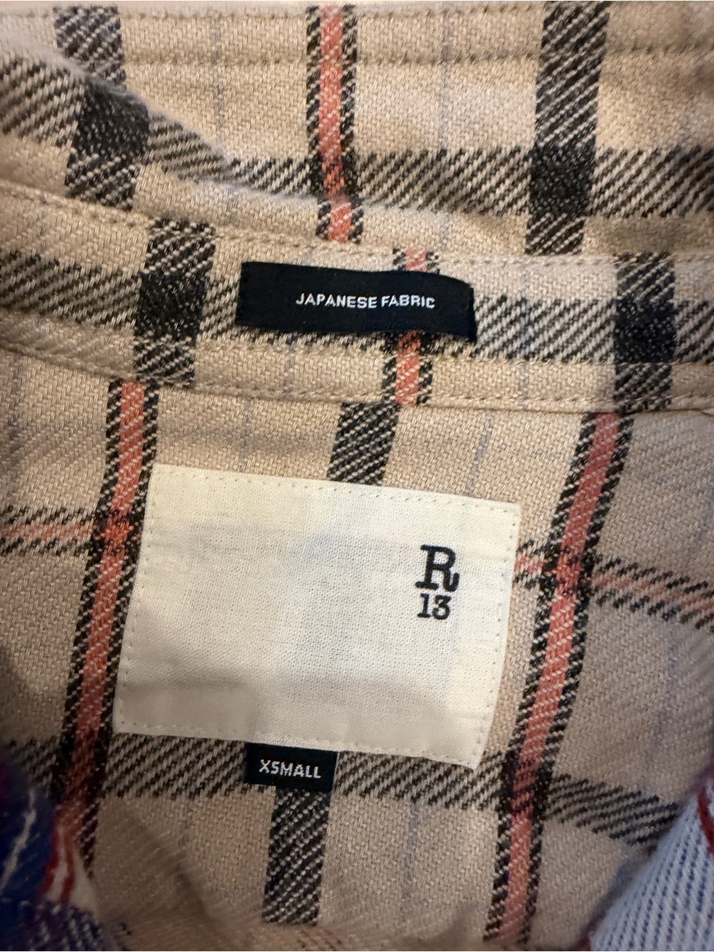 R13 flannel shirt